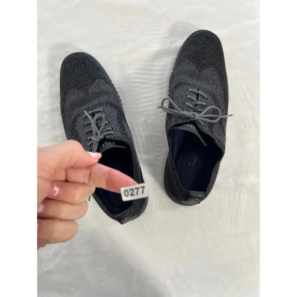 Cole Haan 2 ZEROGRAND Stitchtite Oxford Wingtip Black Magnet Men's Size 11 XC